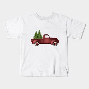 Christmas Tree Farm Truck Country Christmas Kids T-Shirt